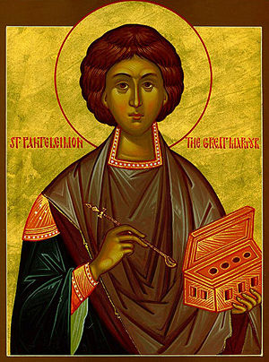 Icoana Sf. Mare Mucenic şi Tămăduitor Pantelimon